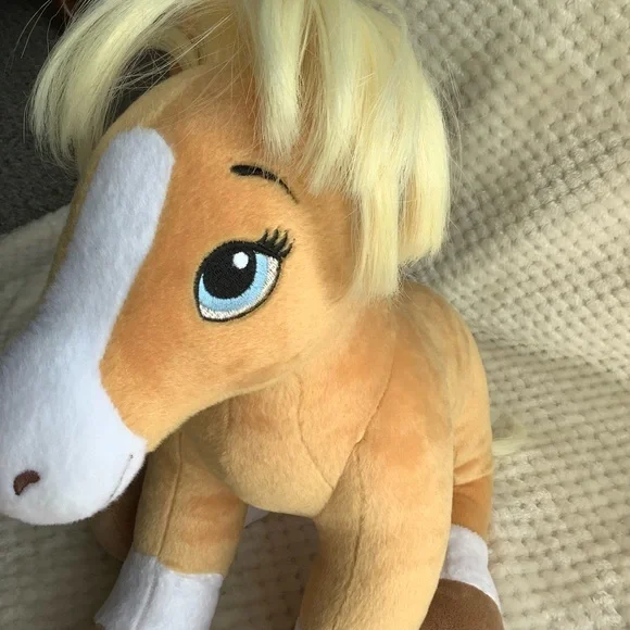 Build A Bear Workshop Plush Horses and  Hearts Riding Club Palomino Horse Pony - Picture 16 of 16